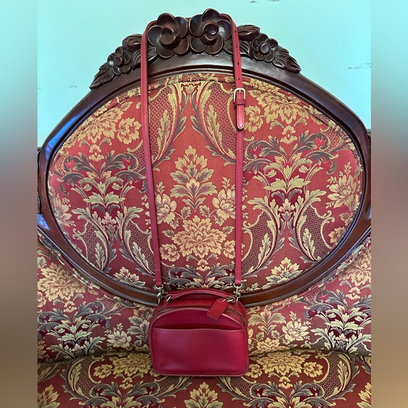 COACH HTF RED vtg LUNCH BOX ZIP🔥9991🔥stunner - Picture 15 of 16
